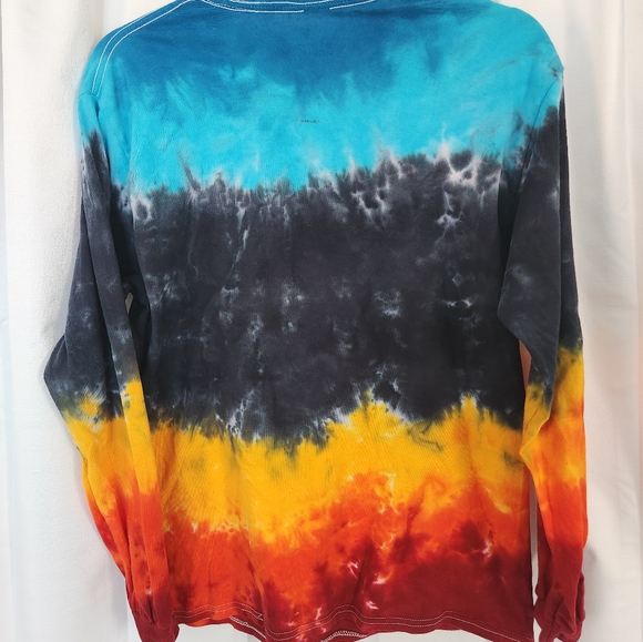 Led Zeppelin 1975 Tour Tie dye Long Sleeve Tee - Picture 5 of 6